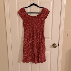 Smocked off the shoulder dress